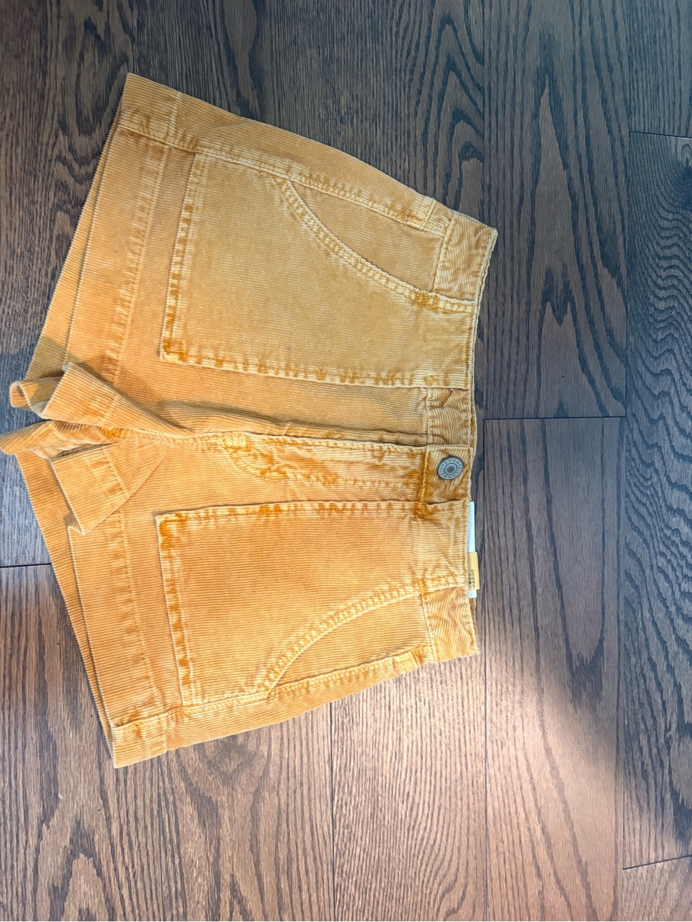 Women’s American Eagle high rise yellow corduroy shorts